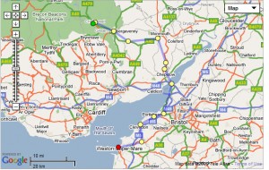 Aberystwyth to Weston-Super-Mare